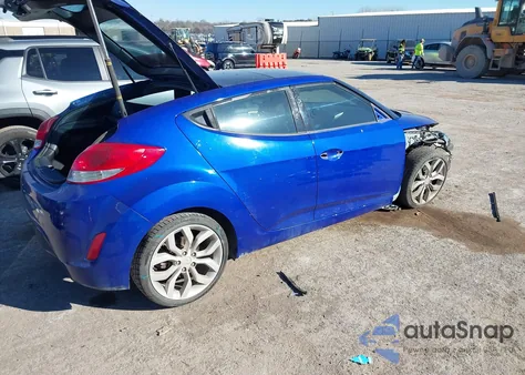 2013 Hyundai Veloster Base W/Black из США, поврежденный, VIN KMHTC6AD4DU106454